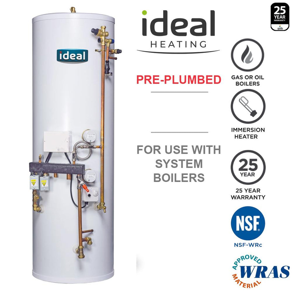 Ideal System Ready Unvented Cylinders