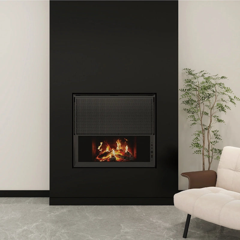 QH 1700W Infrared Panel Heater with Realistic LCD Fireplace Effect