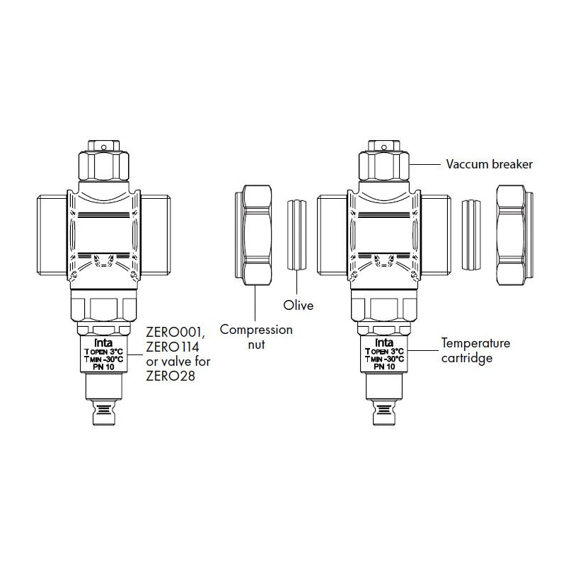 Intatec ZERO114 Heat Pump Anti-Freeze Valve – 1¼" Male BSP