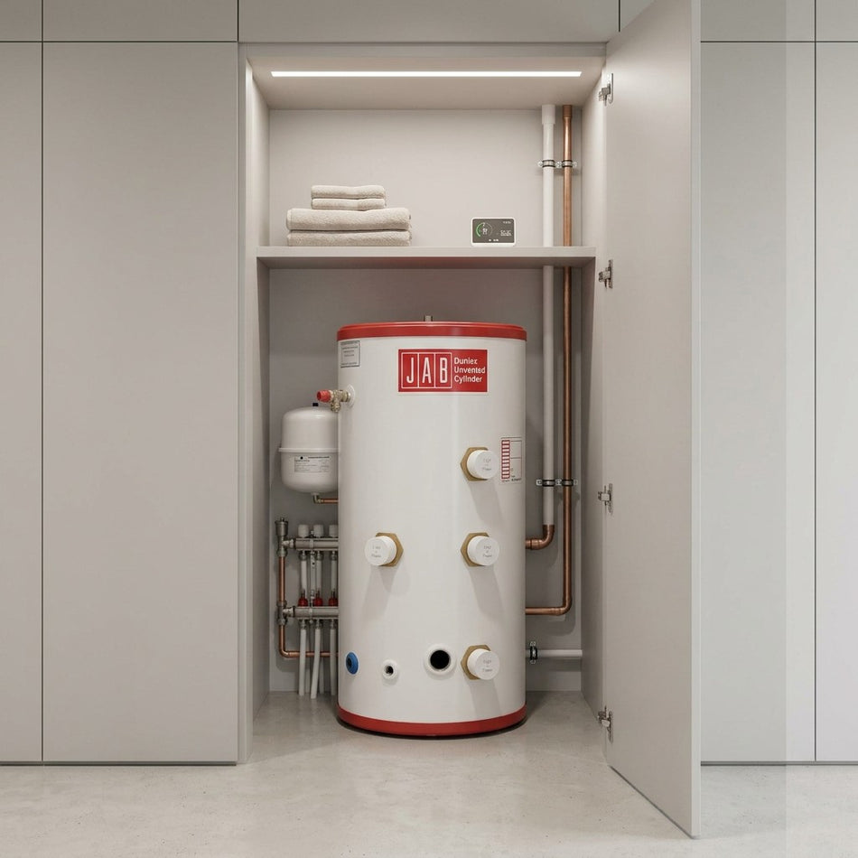 JAB DUC 2 Hi-Flo 500L Direct Unvented Cylinder | 4x3kW
