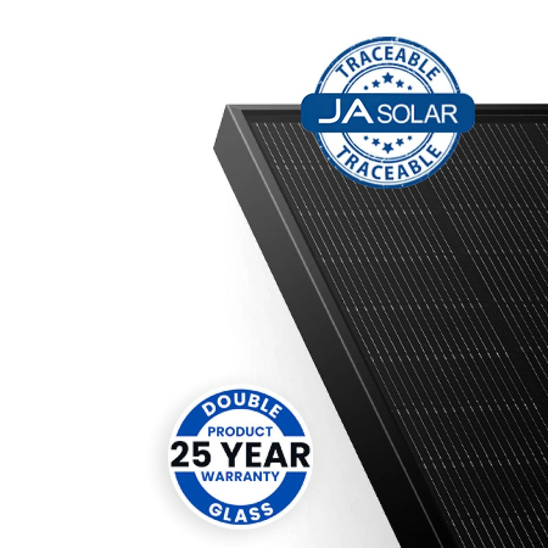JA Solar 470W N-type Double Glass Monofacial LR Traceable 54 Cell Black Frame MC4