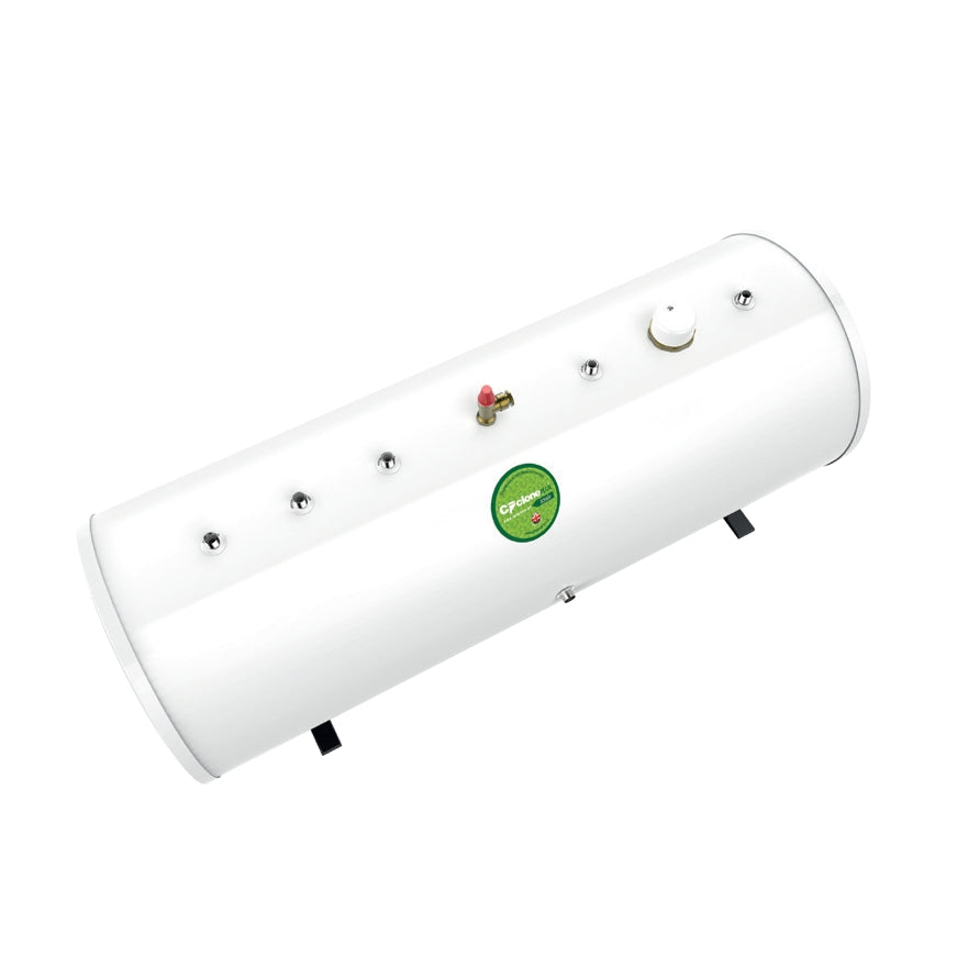 Joule Cyclone Plus Indirect Horizontal 120–300L Unvented Hot Water Cylinder | JCPIDHO, Mains Pressure, Duplex Stainless Steel