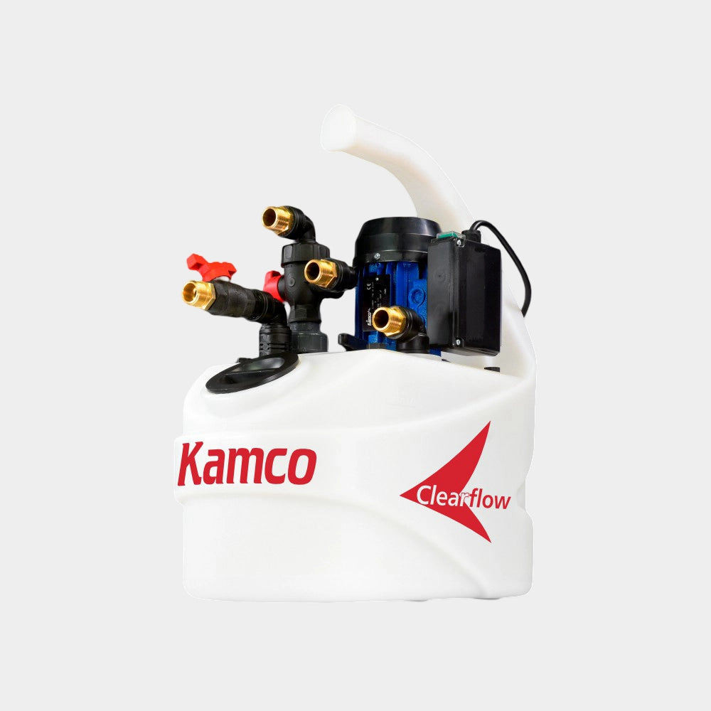 Kamco Clearflow CF20 Compact Power Flushing Pump 230V | With Starter Kit | Up to 15 Radiators | Underfloor Heating | Air Source Applications | 20L Tank