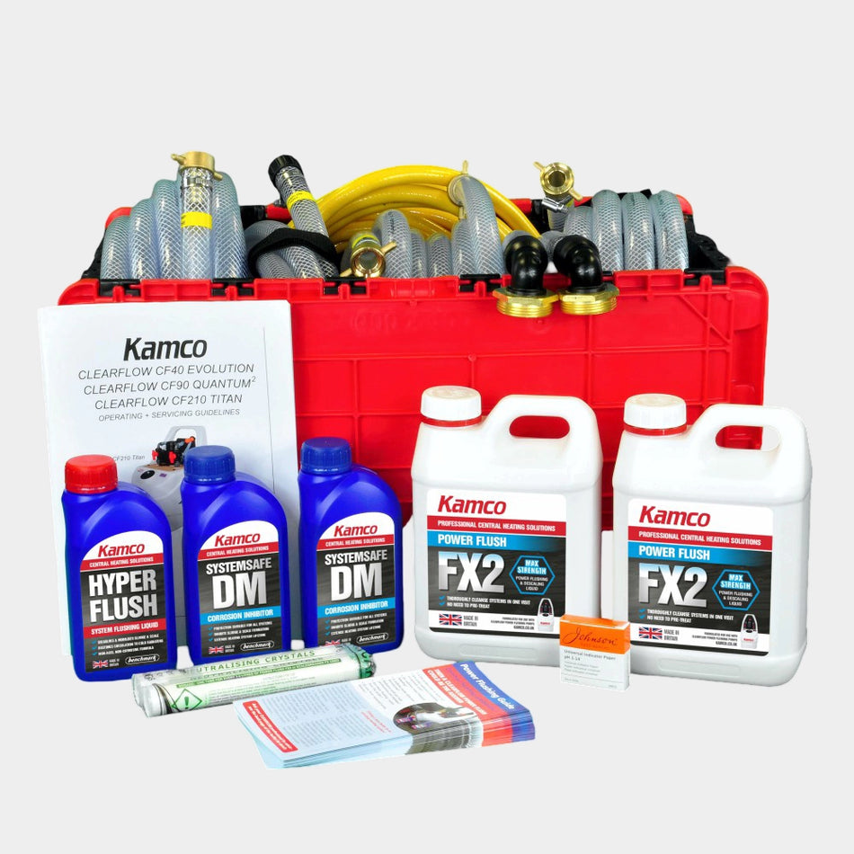 Kamco Clearflow CF40 Evolution Power Flushing Pump 230V | Up to 25 Radiators | 39L Tank | With Start Kit