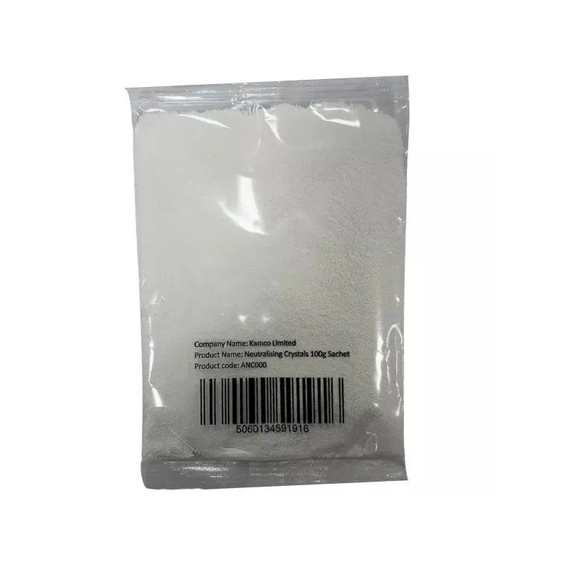Kamco One Shot Neutralising Crystals 100g Sachet - ANC000 | Power Flush Waste Water Neutraliser