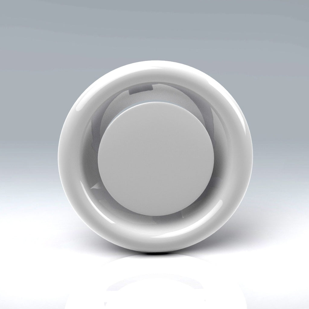 Verplas 150mm White Metal Adjustable Extract Air Valve
