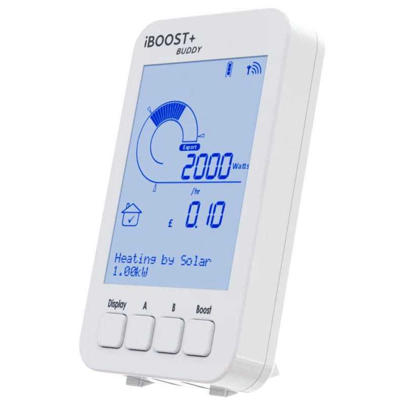 Solar iBoost+ Buddy Display – Wireless Monitor, Remote Boost Control, Traffic Light Eco-Gauge, Live Savings