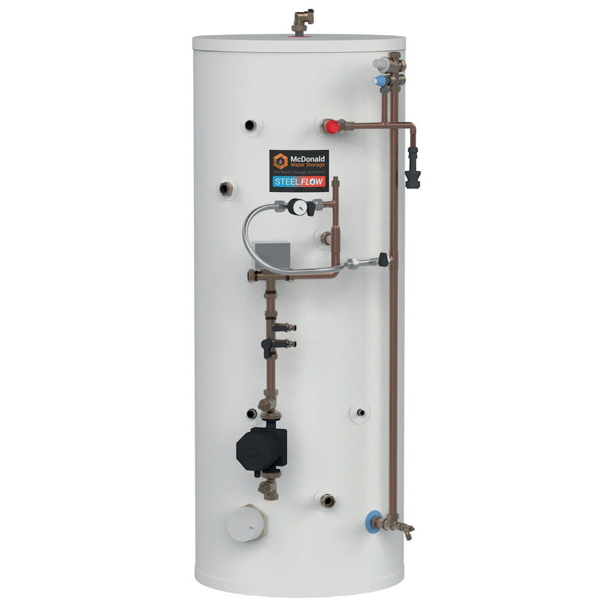 McDonald Water Storage 170 Litre STEELFlow Heat Pump Cylinder designed for optimal efficiency and performance.