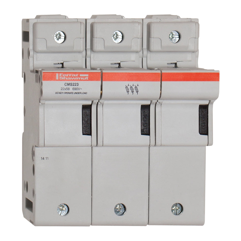 Mersen 125A CMS223P 690V 3P Fuse Holder