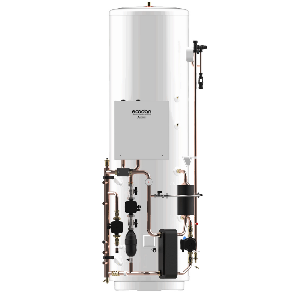 Mitsubishi ECODAN 150L Pre-Plumbed Slimline Cylinder - EHPT15X-UKHLDW