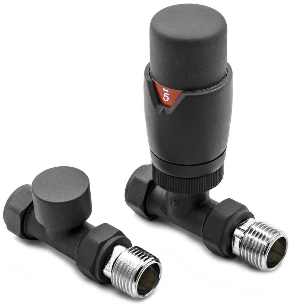Reina Modal TRV Straight Anthracite with Lockshield
