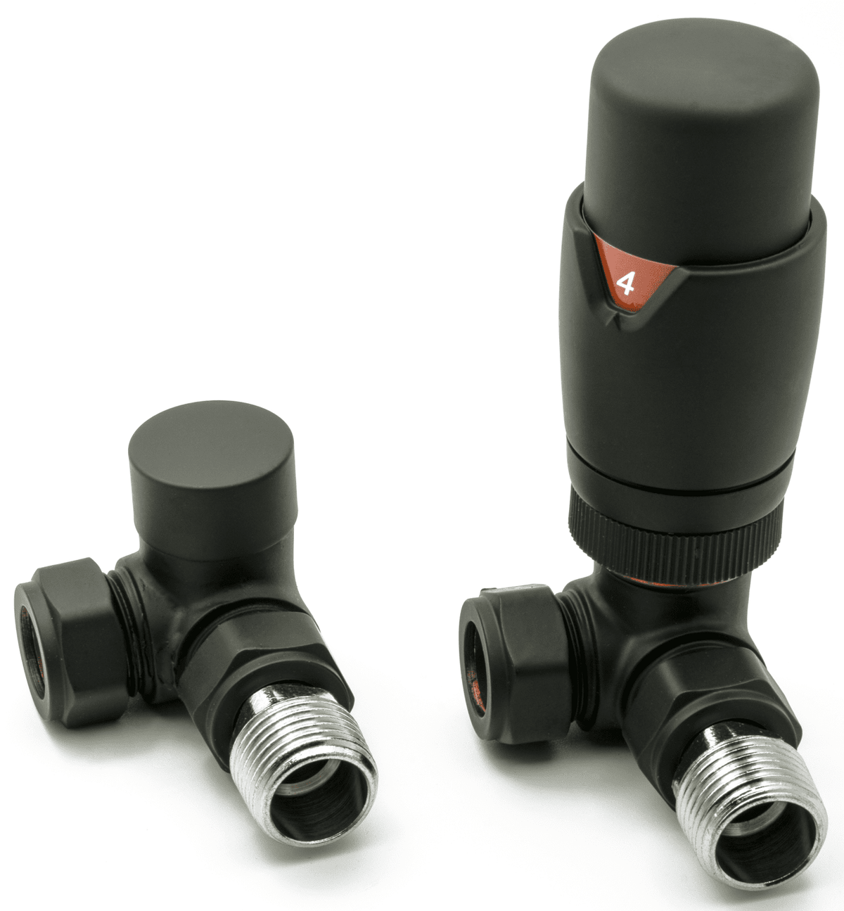 Reina Modal TRV Corner Black with Lockshield