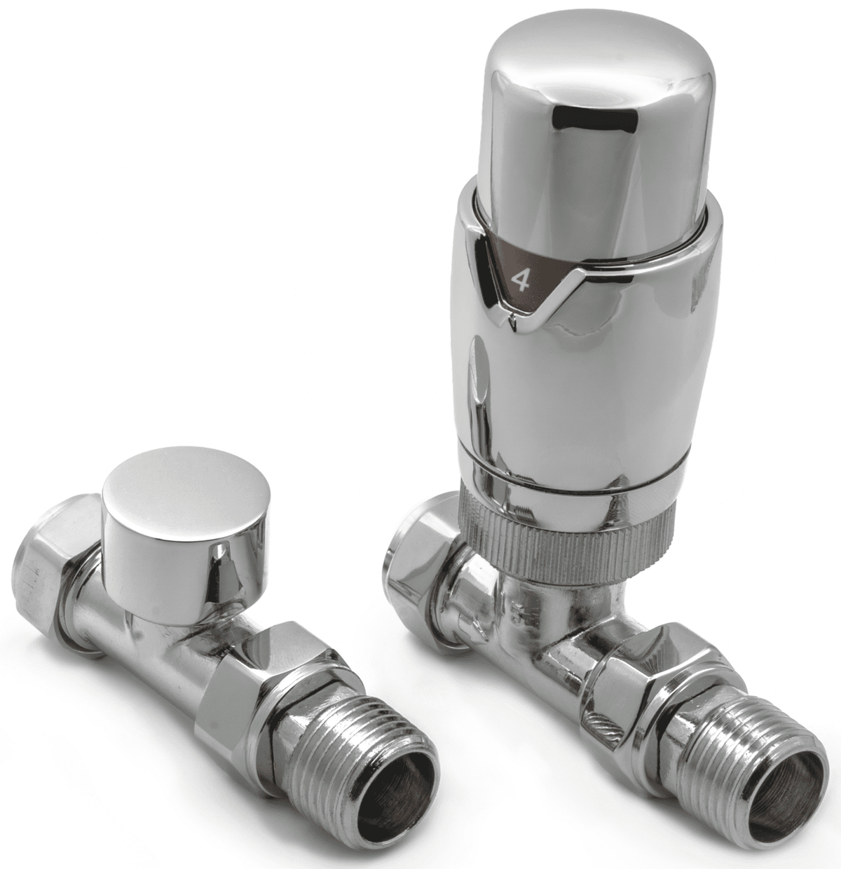 Reina Modal TRV Straight Chrome with Lockshield