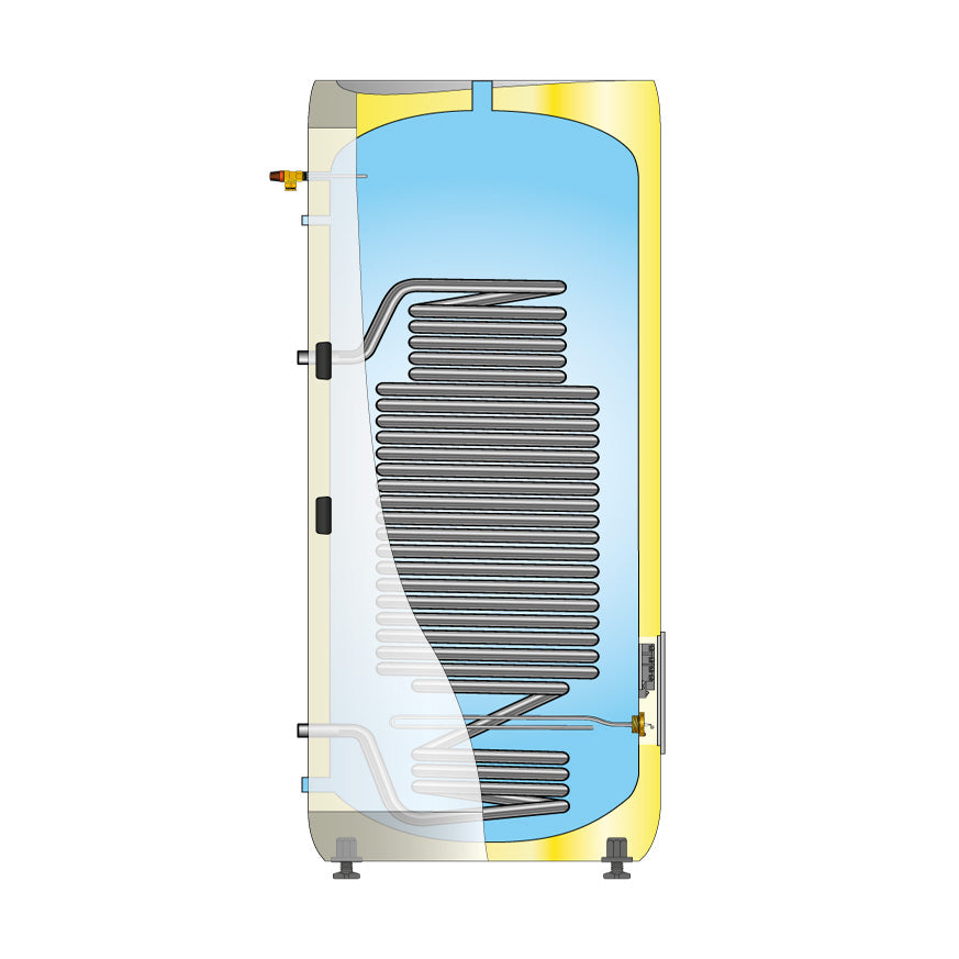 OSO Delta A-Rated 300L Pre-plumbed Indirect Unvented Hot Water Cylinder DC300PP