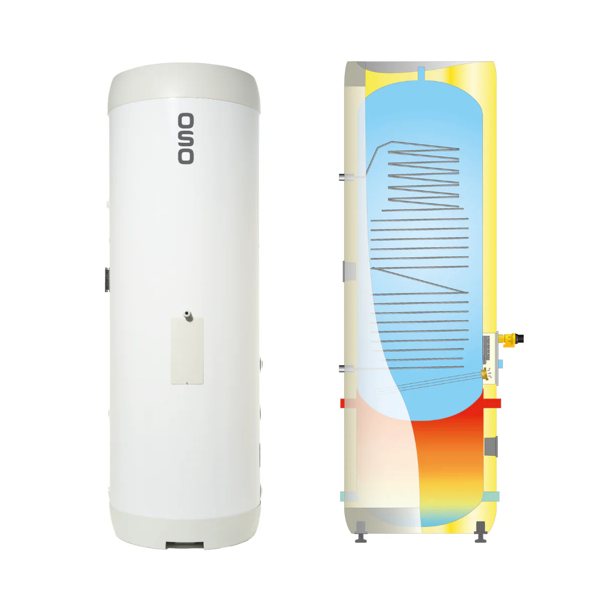 OSO Optima OGC300 Combined Heat Pump Cylinder & Buffer Tank | 225L DHW + 65L Buffer