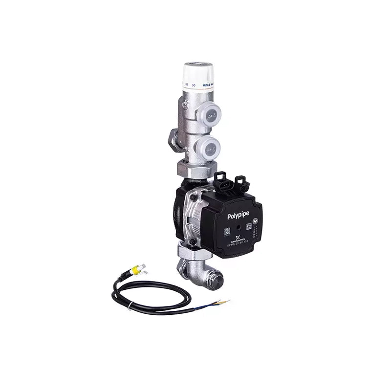 Polypipe Stainless Steel UFH Manifold Control Pack | UFCH Pump & Mixer Valve Set