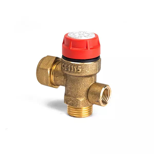 Pressure Relief Valve 3 Bar 1/2" Male x 15mm Female for heating systems