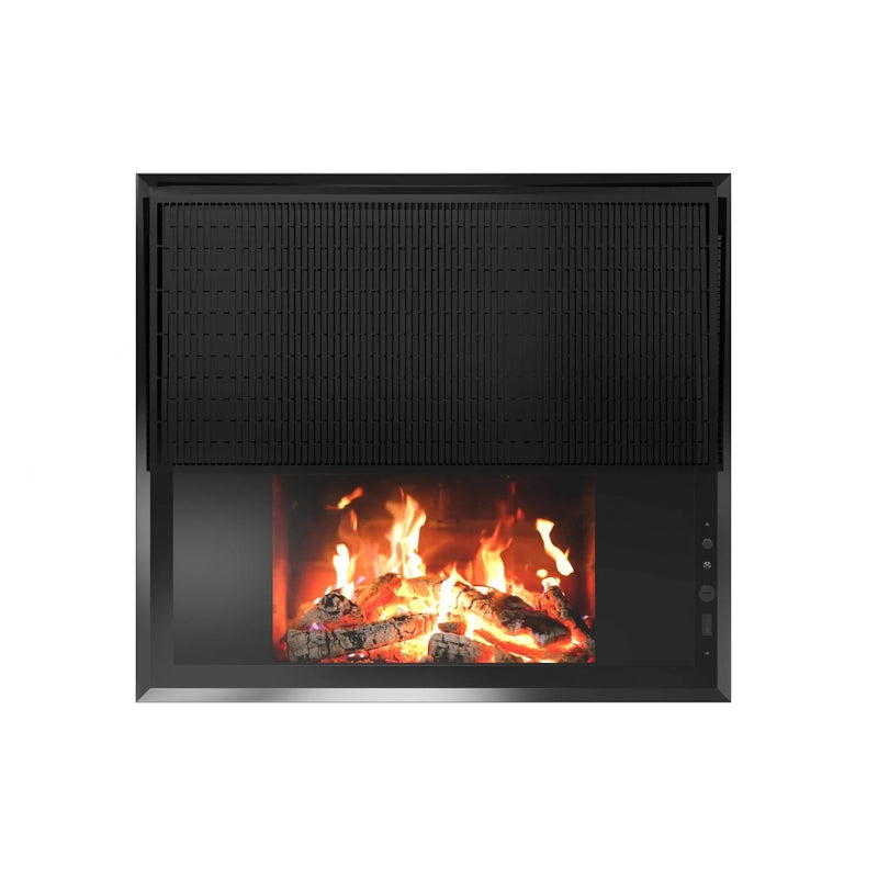 QH 1700W Infrared Panel Heater with Realistic LCD Fireplace Effect