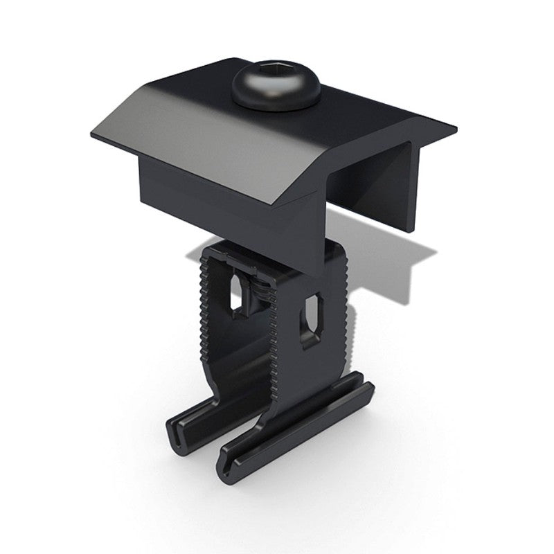 Renusol Middle Clamp+ 30-50mm Black/Silver - REN-420082 | Solar Panel Module Mid Clamp