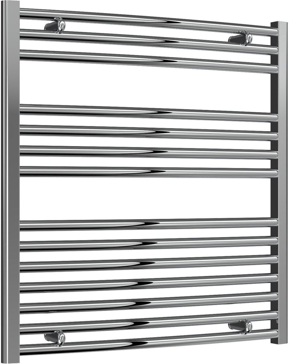 Reina Diva AG75800CC Chrome Curved Towel Rail 750mm x 800mm