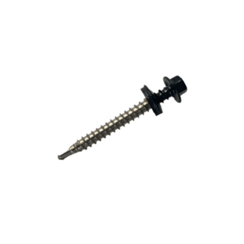S4 RooFit 6.5 x 25mm Frame Fixing Screw, Black A2 with EPDM (ART2660)
