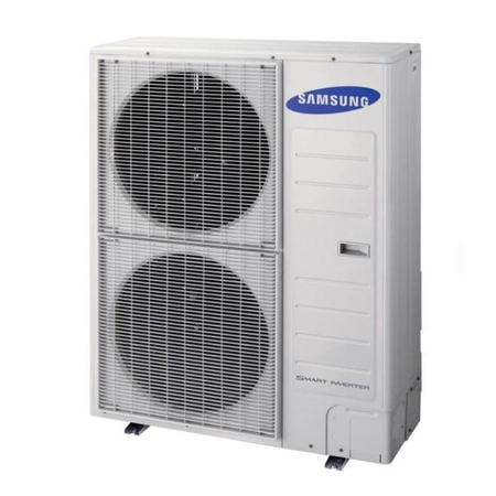 Samsung air conditioning unit on a white background