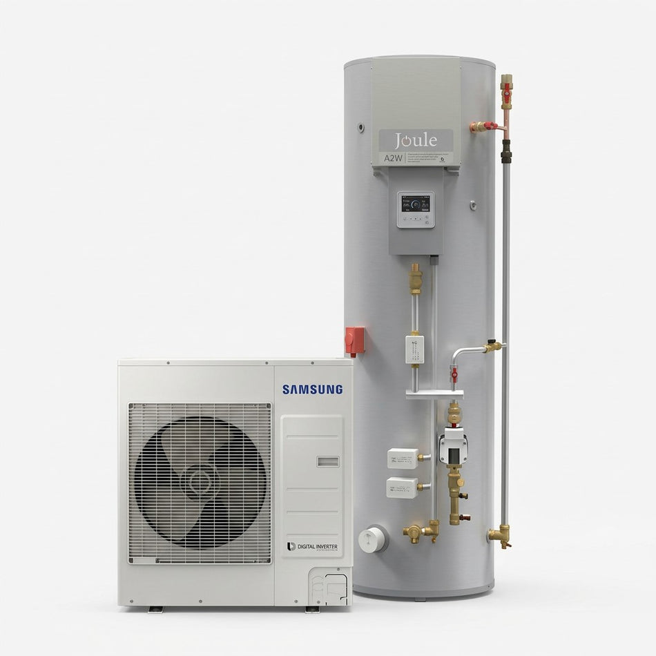 Samsung Mono 6.37kW Heat Pump & Joule Kodiak 200L Slimline Cylinder | HXSM-G6-K207