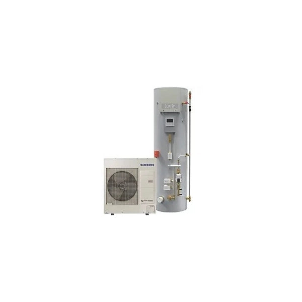 Joule Samsung 6.37kW Air Source Heat Pump and 250L Kodiak Cylinder for efficient heating solutions.