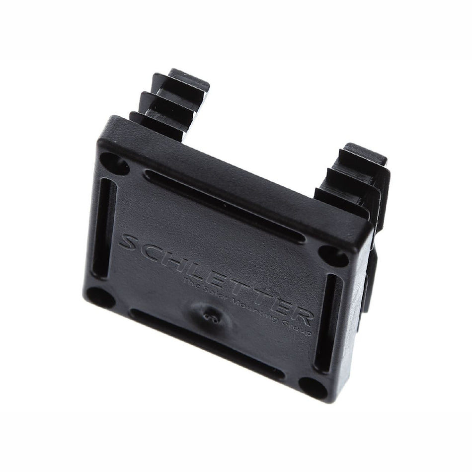 Schletter Plastic Rail End Cap Solo Profi05 Grey and Black