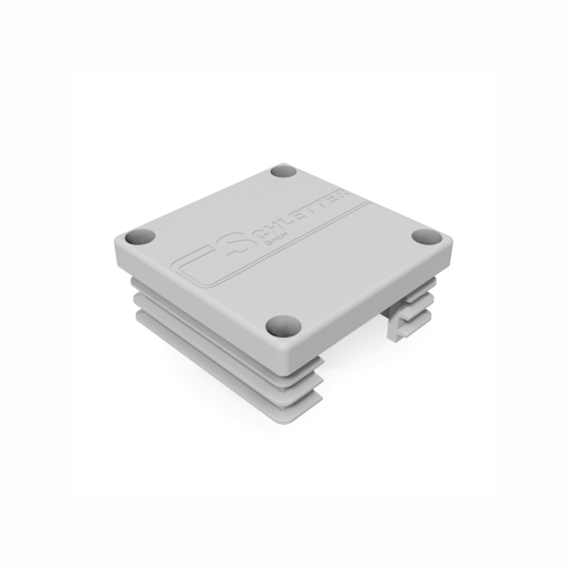 Schletter Plastic Rail End Cap Solo Profi05 Grey and Black