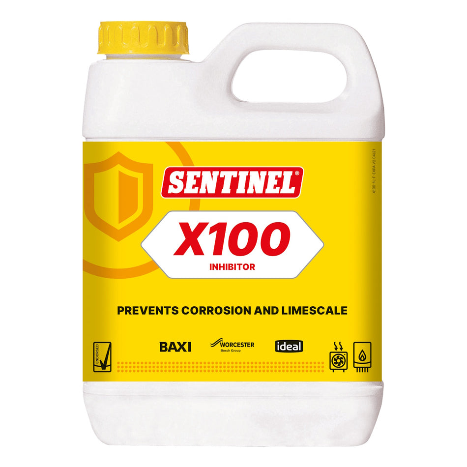Sentinel X100 Inhibitor 1 Litre - TripleTech Anti-Corrosion Central Heating Protection
