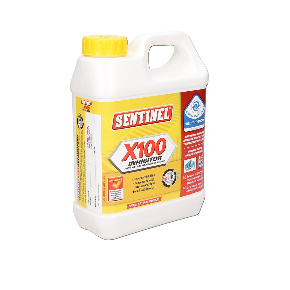 Sentinel X100 Inhibitor 1 Litre - TripleTech Anti-Corrosion Central Heating Protection