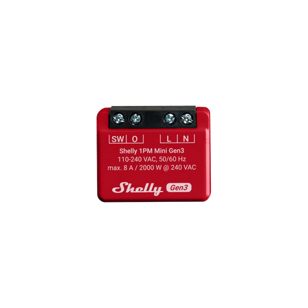 Shelly Mini 1PM GEN3 WiFi Smart Switch