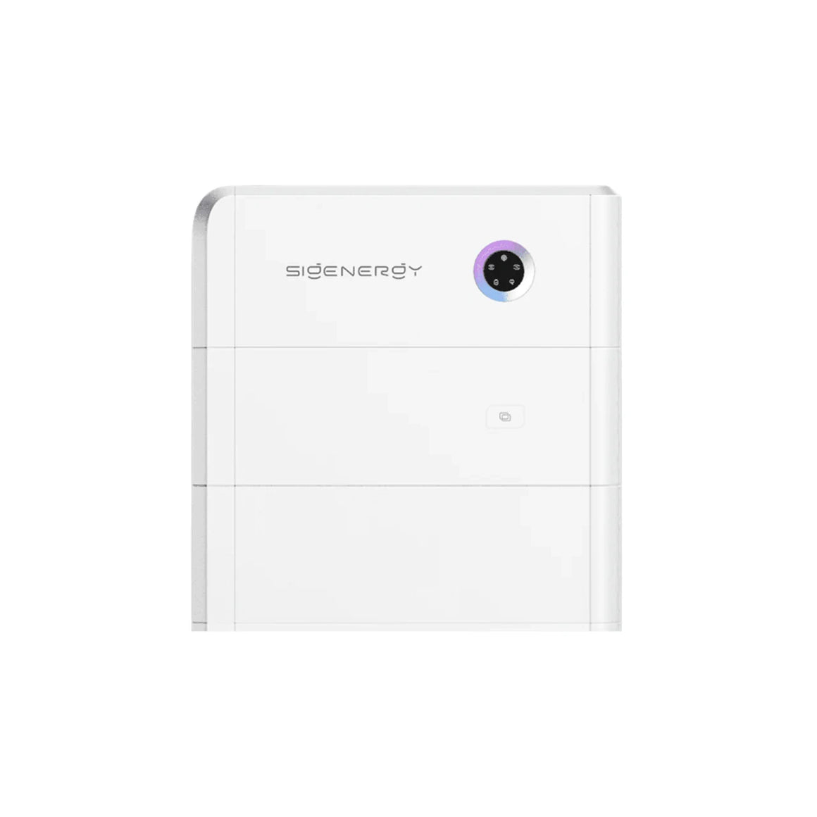 White electronic device with 'Sienergy' branding on a white background