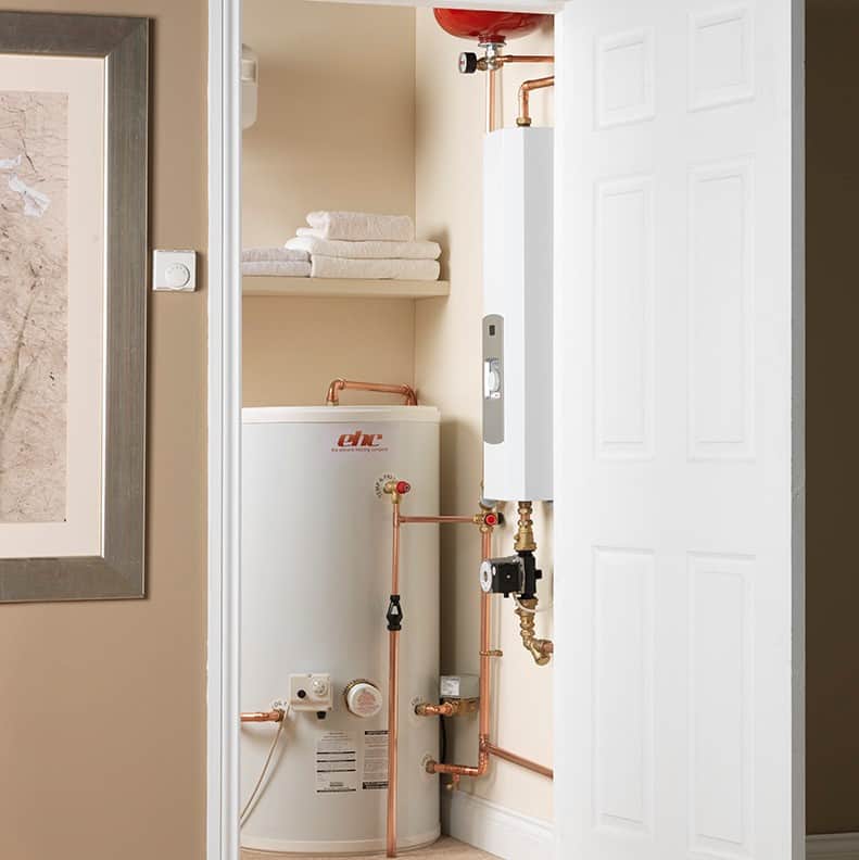 EHC 10kW Slimjim Electric Flow Boiler & 150L Indirect Cylinder