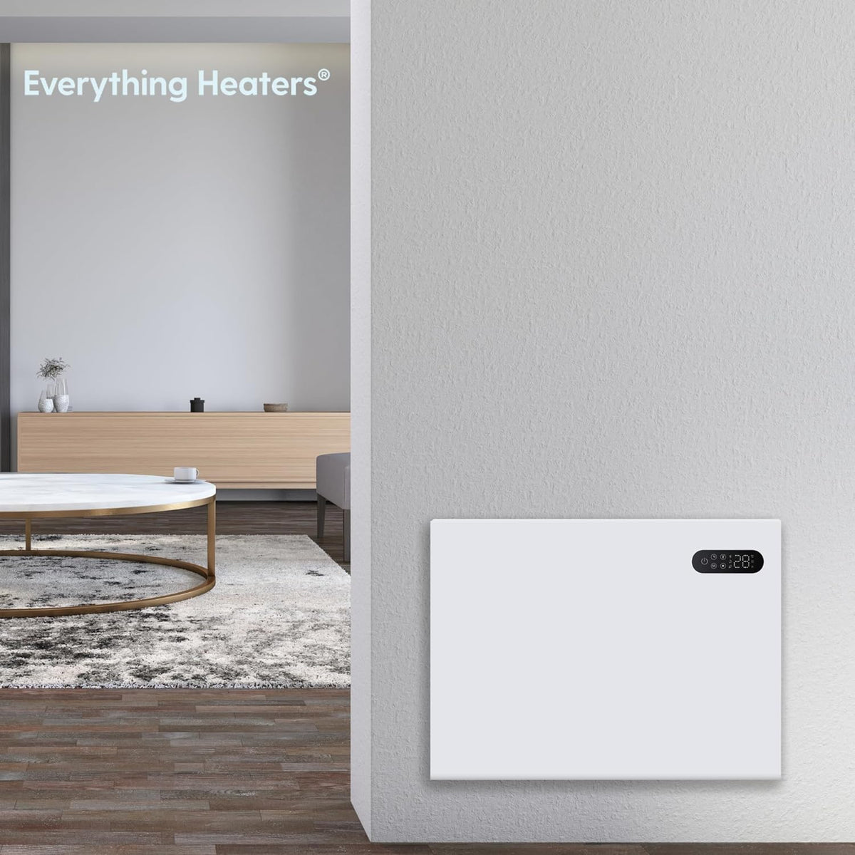 Nido Smart Electric Steel Panel Heater Wall Mounted with Wi-Fi and Remote Control