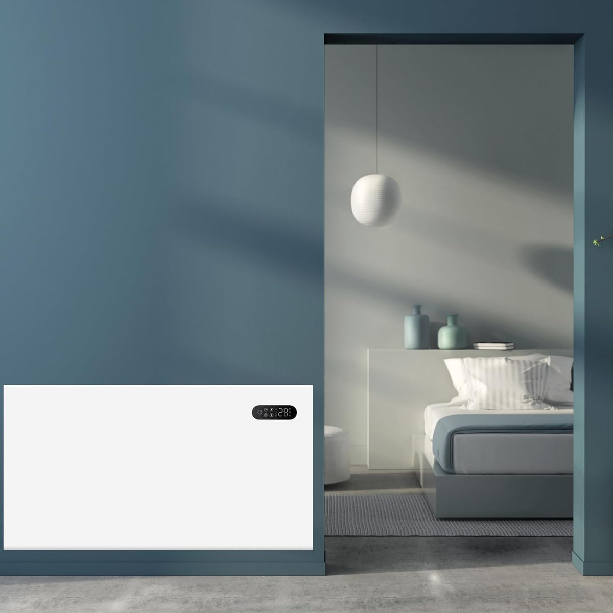 Nido Smart Electric Steel Panel Heater Wall Mounted with Wi-Fi and Remote Control