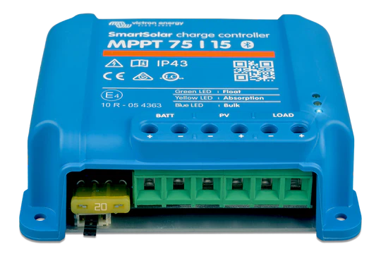 Victron SmartSolar MPPT 75/15 Charge Controller – 12V/24V, 15A, Bluetooth