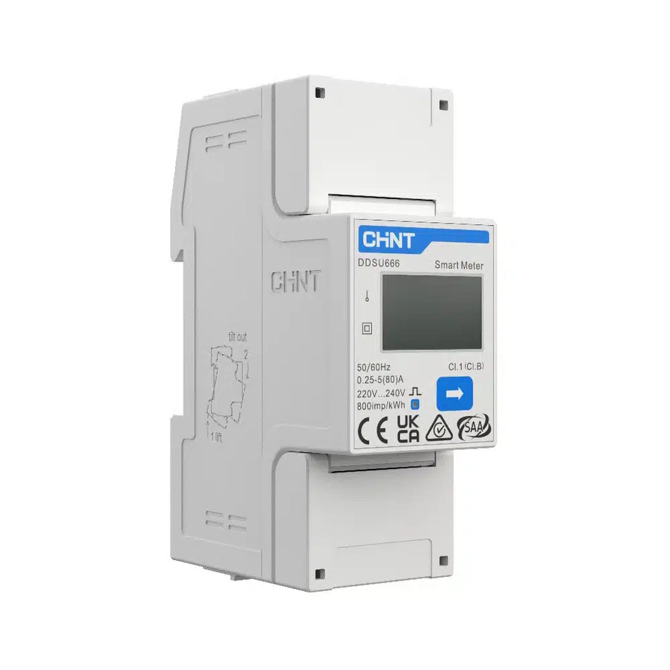 SolaX CHINT 1ph Meter DDSU666-CT | 200A CT | RS485 Modbus
