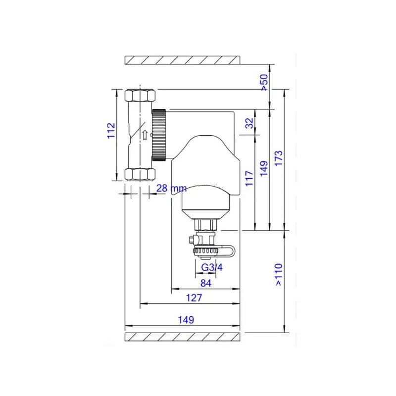 Spirotech SpiroTrap MB3 28mm Magnetic Dirt Separator UE028WJ