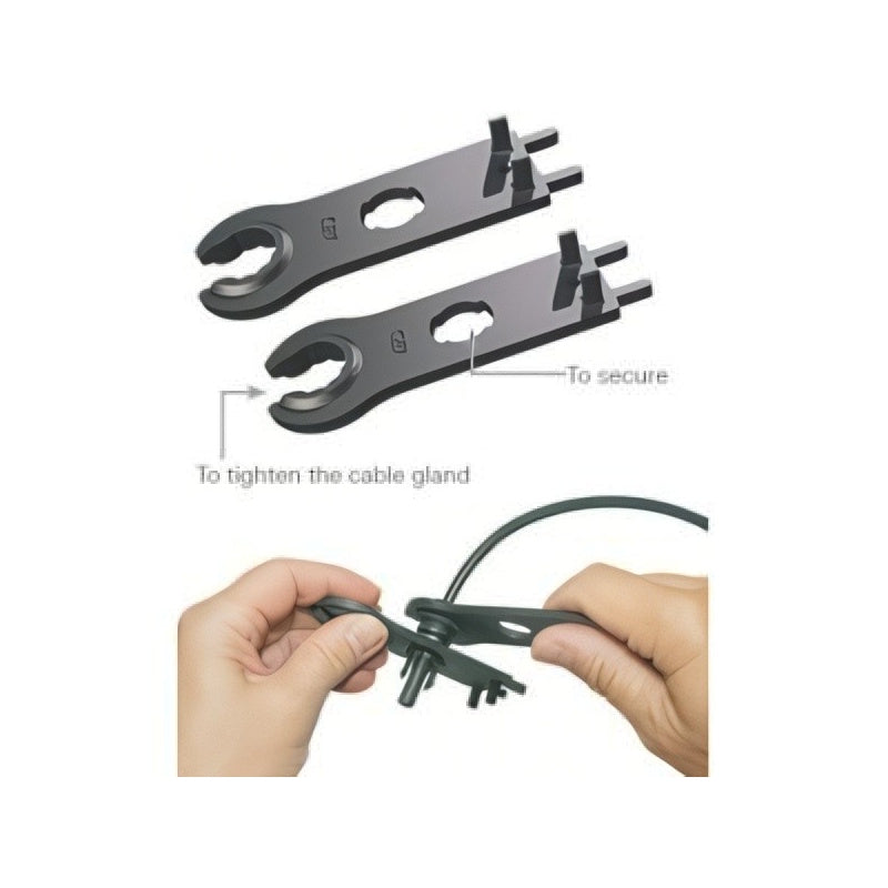 Staubli Metal MC4 and MC4-Evo 2 Open-End Spanner Set with Belt Case (32.6058)