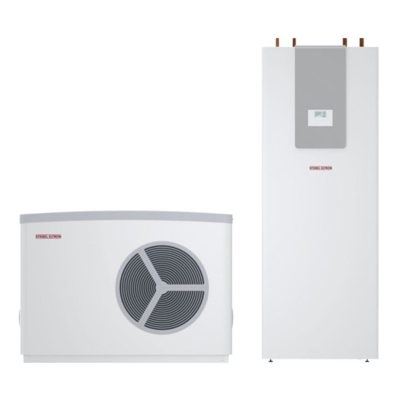 Stiebel Eltron WPL Plus Air Source Heat Pump Pack 1 with HSBC 200 for efficient heating and cooling.