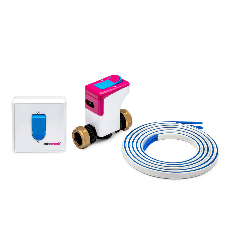 Surestop Compression Remote Stopcock 15 & 22mm | SS/15/RCL, SS/22/RCL