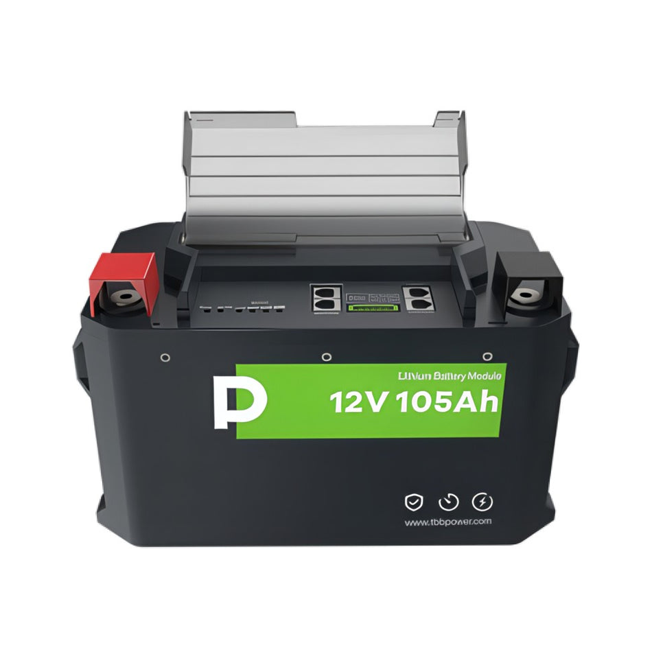 TBB Power 105Ah 12V LiFePO4 Lithium Battery with Heating & 200A BMS - Leisure, Solar & Off-Grid