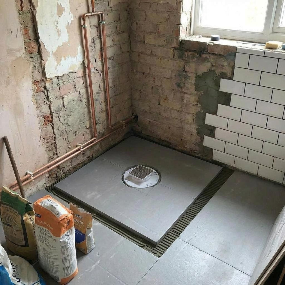 Taurus Screw Lock Wet Room Shower Waste | High Flow 40 L/min | Chrome Grate | Horizontal Outlet | For Tray Formers