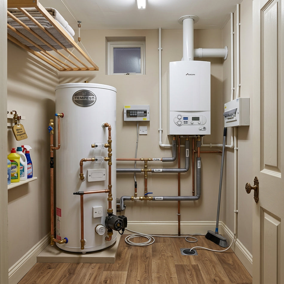Telford Tempest 400L Pre-Plumbed S-Plan Cylinder | TSMI/SPLAN