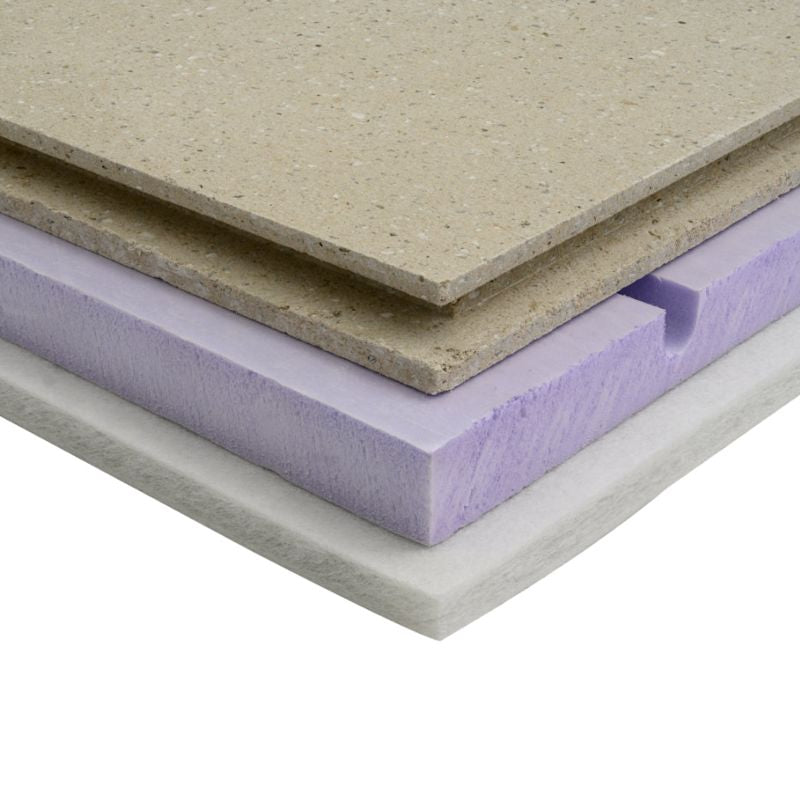Dry Screed Overlay Cement Boards for Underfloor Heating Flat Non Routed