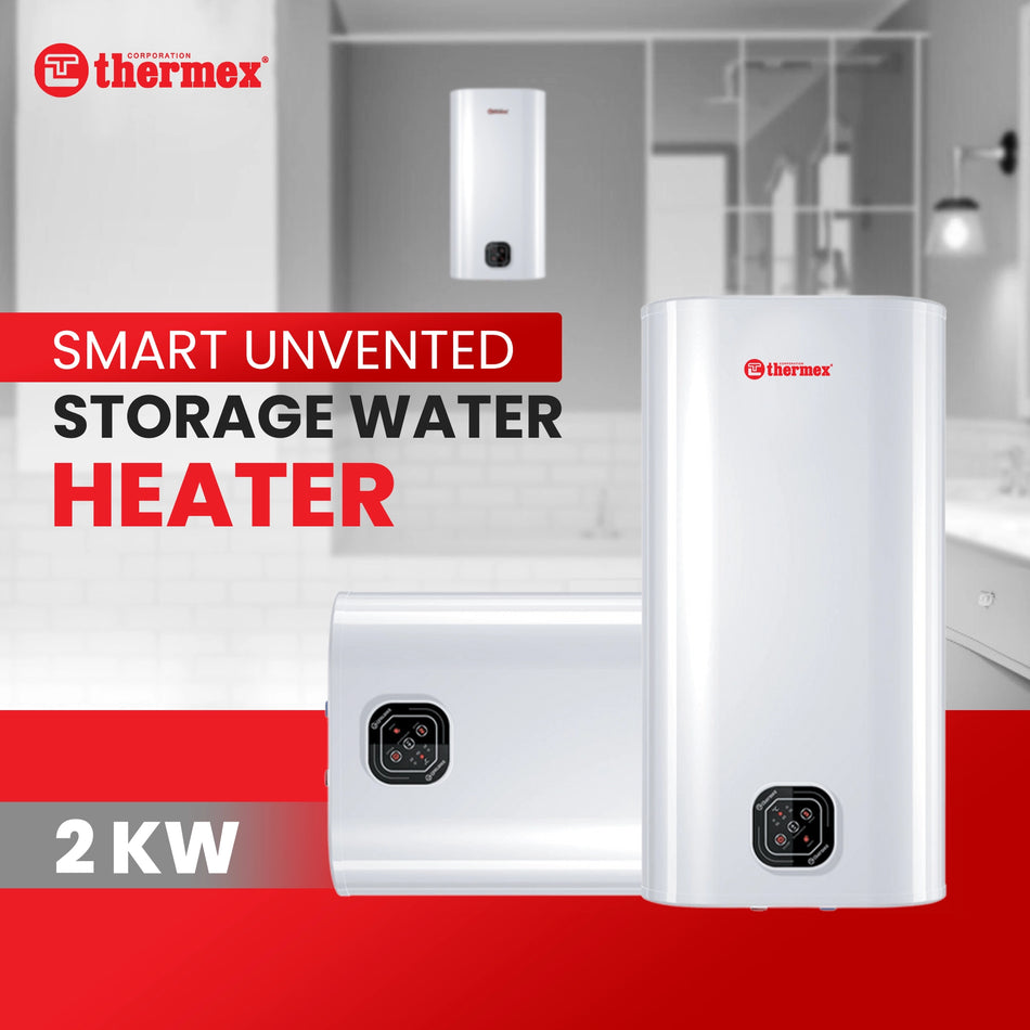 Thermex IF 80 Flat Smart Unvented Storage Water Heater 2 kW – Compact and Energy Efficient