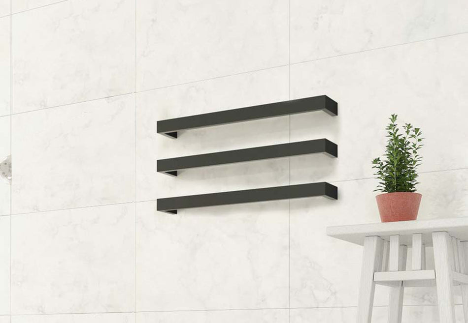 Electric Towel Bars 12V Double Square 450mm Various Finishes
