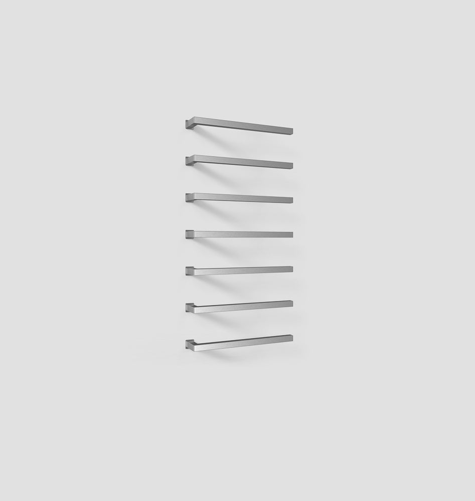 Electric Towel Bars 12V Single Square 500mm Various Finishes